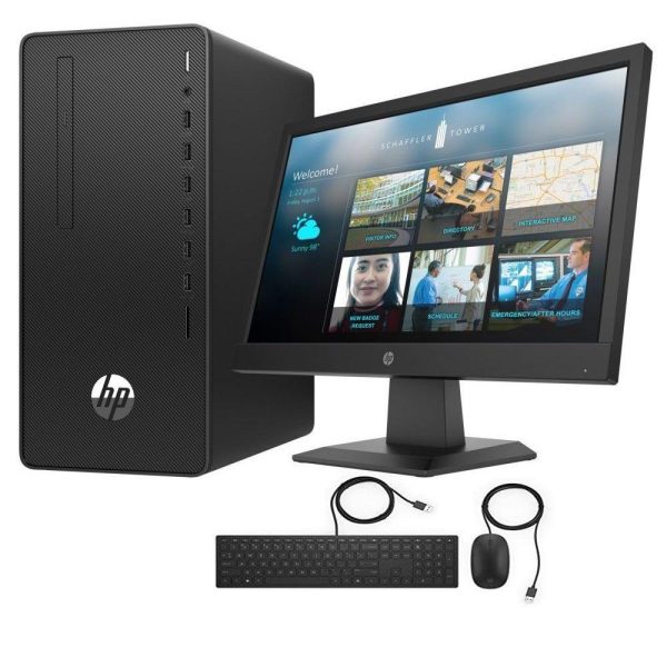 HP 290 G4 MT / i5-10400/ 4GB / 1TB HDD / DOS / DVD-WR / 1yw / kbd / Opt Mouse / P19 / Speakers / Sea and Rail