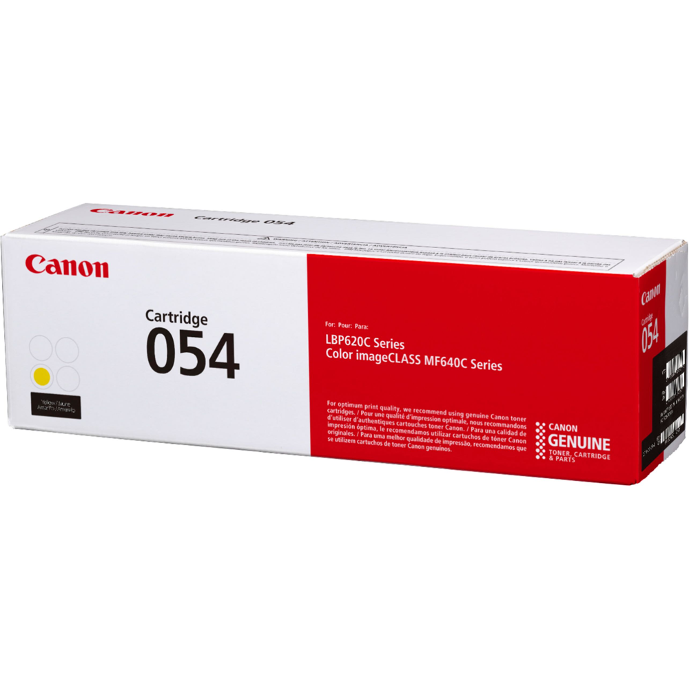 3021C002AA - Canon 054 Yellow Toner Cartridge for Canon Color imageCLASS MF641Cdw, MF642Cdw, MF644Cdw, LBP622Cdw Laser Printers Yield 1,200 Pages