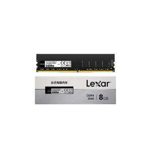 LD4AU008G-R2666G - Lexar® Desktop DDR4 8GB 288 PIN U-DIMM 2666Mbps, CL19, 1.2V