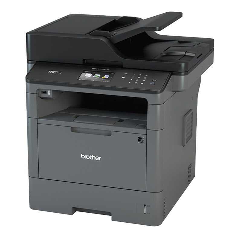 MFC-L5755DW - Brother MFC-L5755DW Print, Scan, Copy, Fax| 40ppm| 800MHz| 512MB| Duplex Print, Copy, Scan| Wireless| Wi-Fi direct| Hi-Speed 2.0| Mobile Printing| Print resolution 1,200 x 1,200dpi| 8,000 pages inbox toner| 250 sheets paper capacity| 50 sheets |Multi-purpose tray| 50 sheets ADF| Maximum monthly print volume up to 50,000 pages
