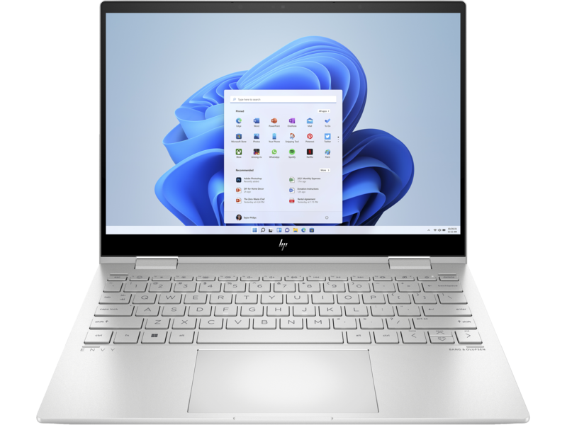 781V1EA#BH5	HP ENVY x360 2-in-1 Laptop 13-bf0042na, Windows 11 Home, 13.3", touch screen, Intel® Core™ i7, 16GB RAM, 1TB SSD, WUXGA, Natural silver