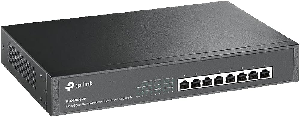 TL-SG1008MP - TP LINK 8-Port Gigabit Desktop/Rackmount PoE+ Switch