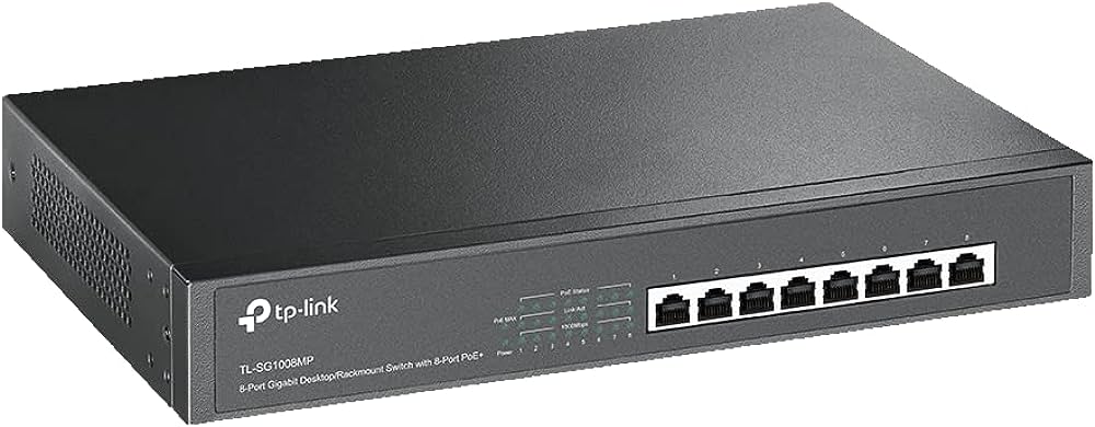 TL-SG1008MP - TP LINK 8-Port Gigabit Desktop/Rackmount PoE+ Switch