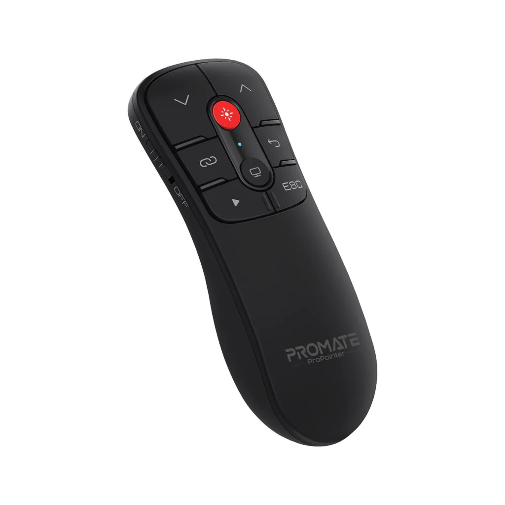Promate ProPointer - Promate 2.4GHz Wireless Presenter with Presentation controls and Laser Pointer