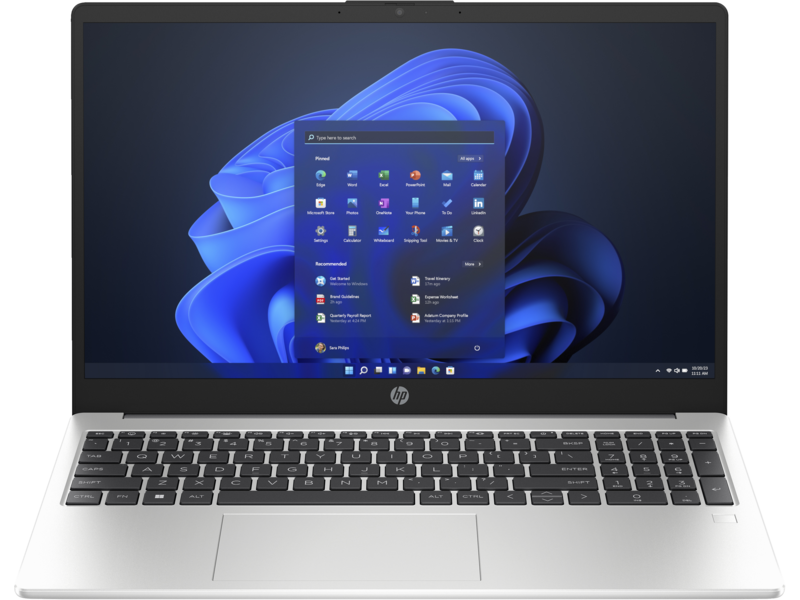HP 250 G10 LAPTOP-ntel® Core™ i7-1355U (up to 5.0 GHz with Intel® Turbo Boost Technology, 12 MB L3 cache, 10 cores, 12 threads),8GB DDR4, 512 GB PCIe® NVMe™,FreeDOS 3.0,15.6" diagonal, FHD (1920 x 1080), Turbo silver
