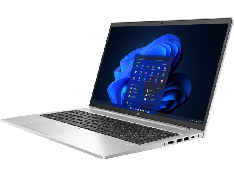 6F1E5EA - HP ProBook 450 G9, Intel Core i7-1255U, 8GB DDR4 3200, 512GB PCIe NVMe M.2 SSD, FreeDOS, 15.6" HD, No ODD, Realtek RTL8852AE Wi-Fi 6 (2x2) and Bluetooth 5.2 combo, 720p HD Privacy Camera, Dual Stereo Speakers, Fingerprint Reader, Pike Silver, 1YW