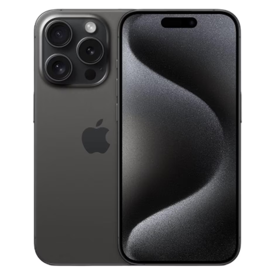 Apple iphone 15 pro,,Internal Memory: 256 GB Rear / Front Camera:48 + 12 + 12 MP / 12 MP, Screen Size:6.1 in OS Version: iOS 17 CPU: 6‑core CPU Black Titanium