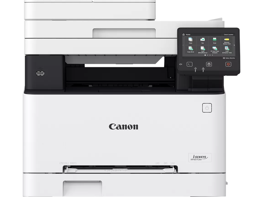 5158C004AA.-Canon i-SENSYS MF655Cdw A4 Colour Multifunction Laser Printer, Colour Laser All-In-One, Print, Copy and Scan, Double Sided Copying.Up to 21 ppm (A4)
Up to 38 ppm(A5-Landscape)
Double sided: Up to 12.7 ipm (A4)