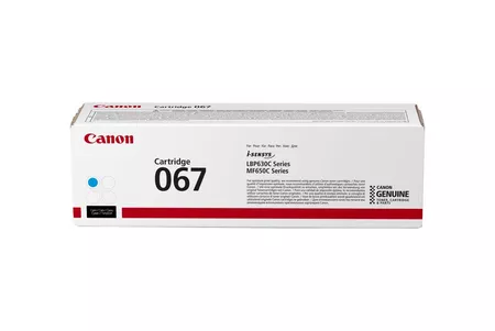 5101C002AA-Canon 067 Cyan Toner Cartridge for canon color imageclass LBP631CW/LBP633CDW, MF651CW, MF655CDW,MF657CDW YIELD 1,350 pages.