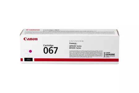 5100C002AA-Canon 067 Magenta Toner Cartridge for canon color imageclass LBP631CW/LBP633CDW, MF651CW, MF655CDW,MF657CDW YIELD 1,350 pages.