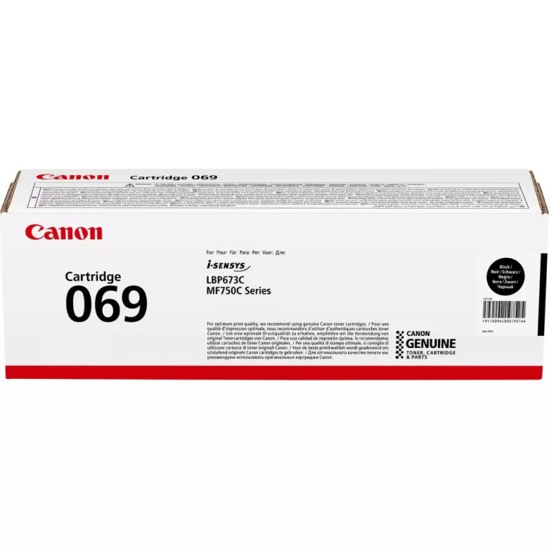  Canon 069 Black Toner Cartridge for Canon Color ImageClass MF752Cdw / MF754Cdw Yield 2,100 Pages	