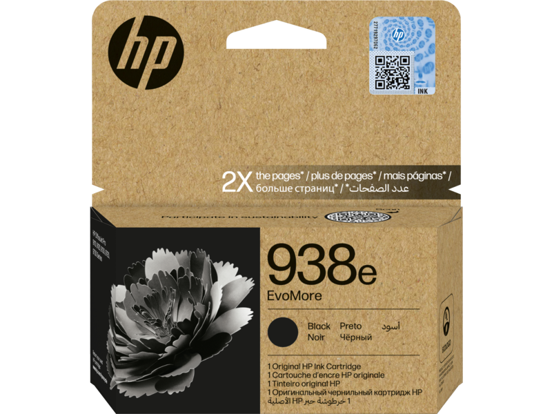 [4S6Y2PE] HP 938e EvoMore Black Original Ink Cartridge (4S6Y2PE)