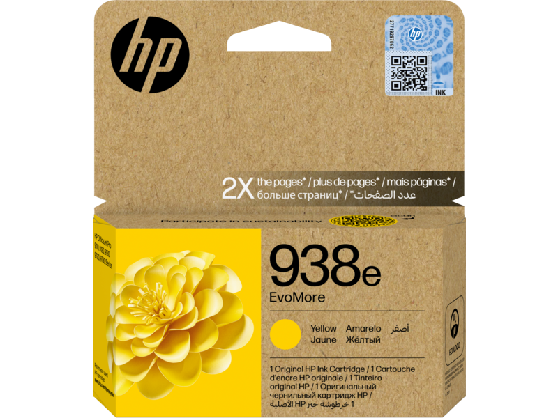 [4S6Y1PE] HP 938e EvoMore Yellow Original Ink Cartridge (4S6Y1PE)