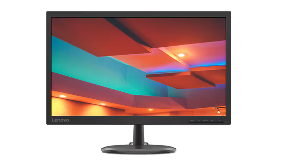 Lenovo C22-20, 21.5" FHD (1920x1080) TN display 5ms Response Time, 75Hz refresh rate(HDMI),  VGA + HDMI, Raven Black, 3Years Warranty