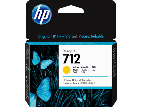 HP 712 29ml Yellow DesignJet Ink Cartridge