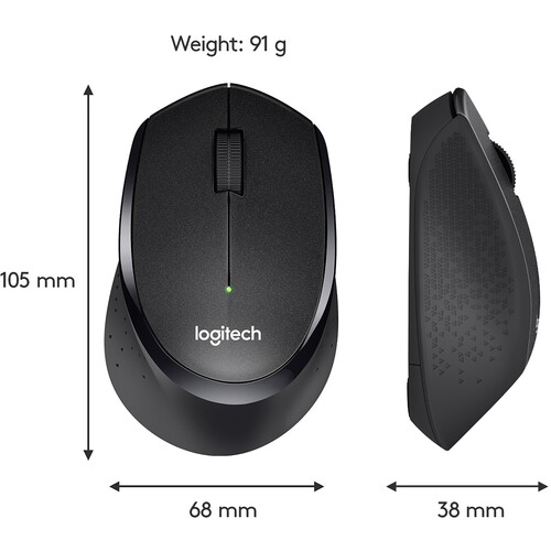  M330 Logitech Wireless Silent Plus Mouse  - Black