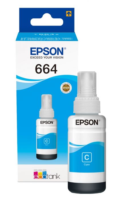 Ink Bottle EPSON 664 Cyan