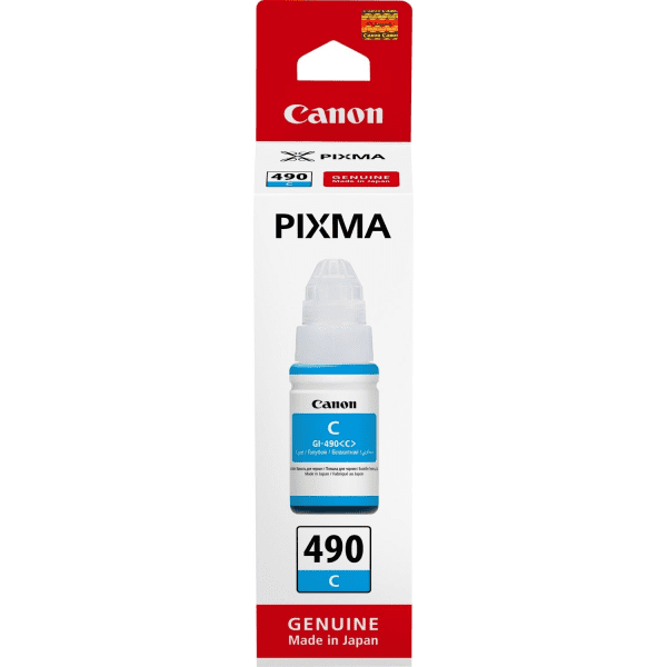 Canon GI-490 Cyan Ink for PIXMA GI400, G4200, G340