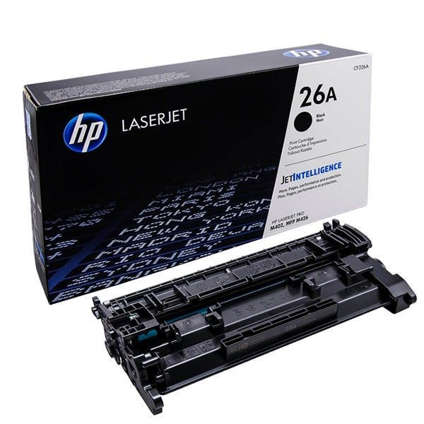 HP 26A Black Original LaserJet Toner Cartridge, CF