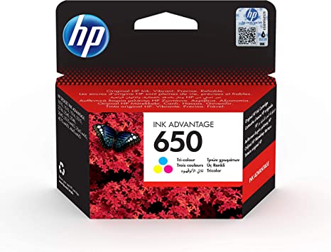 HP 650 Tri-Color Ink Cartridge (CZ102A)