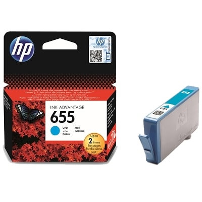 HP 655 Cyan Ink Cartridge