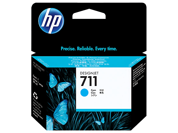 HP 711 29-ml Cyan DesignJet Ink Cartridge