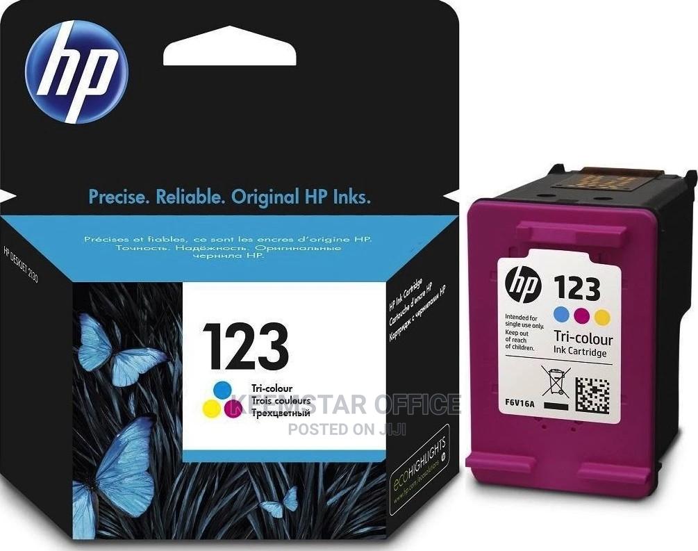 HP 123 Tri-color Original Ink Cartridge (F6V16AE)