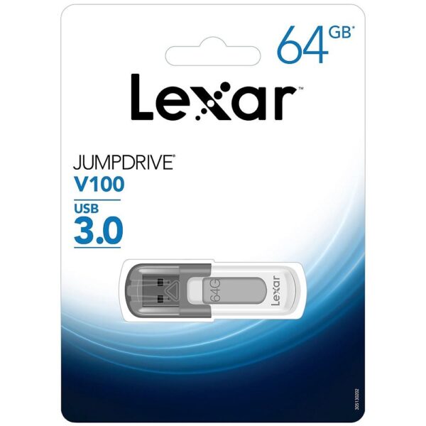 Lexar JumpDrive V100 USB 3.0 Flash Drive - 64GB