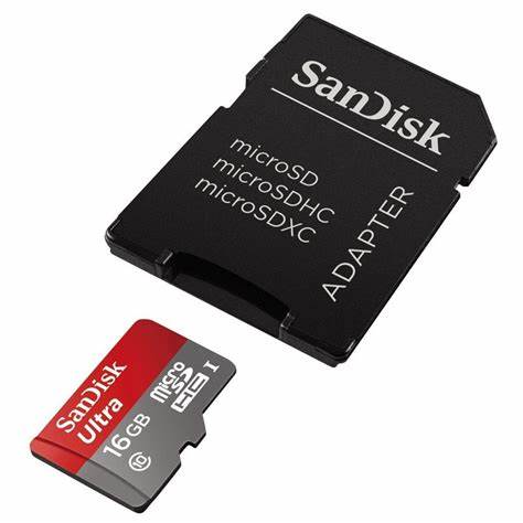 SanDisk MicroSDHC 16GB + SD Adapter
