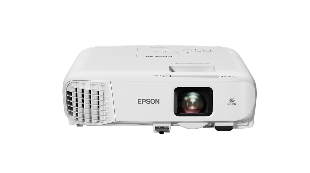 Epson EB-X49, Projector Mobile/Entertainment and gaming, XGA, 1024 x 768, 4:3, 3600 lumen - 2400 lumen (economy) 16,000 : 1, USB 2.0 Type B, RS-232C, Wired Network, Wireless LAN a/n (5GHz) (optional), VGA in (2x), VGA out, HDMI in, Composite in, Stereo mini jack audio out, Stereo mini jack audio in (2x), Cinch audio in, USB 2.0 Type A, 2.7 kg, 5W, Power cable, Quick Start Guide, Remote control, batteries, Warranty card (24 months Carry in, Lamp: 12 months or 1000 hours)