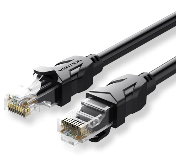 VENTION CAT6 UTP PATCH CORD CABLE 1M BLK