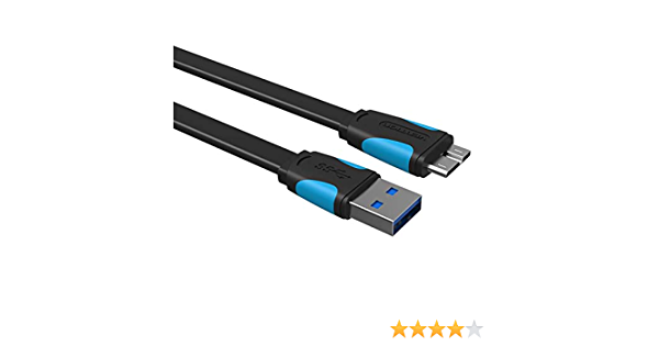 VENTION FLAT USB 3.0 A MALE to MICRO B MALE CABLE
