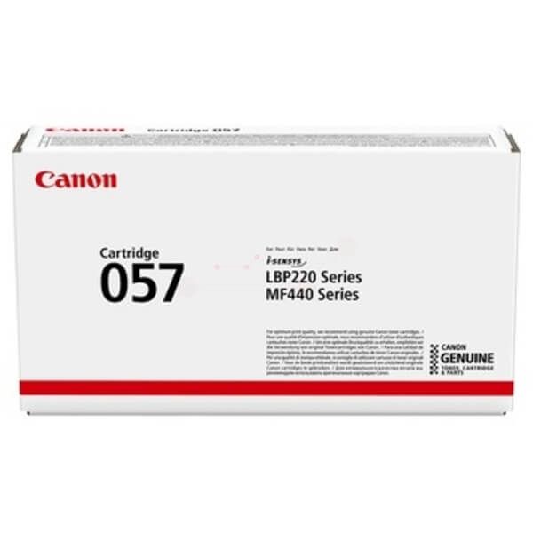 Canon 057 Black Toner Cartridge Yield 3,100 Pages