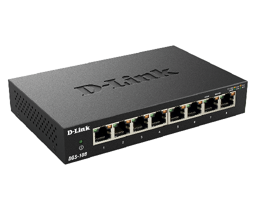 [DGS-1008D] DGS-1008D - D-Link 8-Port Unmanaged Gigabit 10/100/1000 Metal Desktop Switch