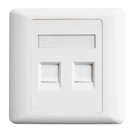 [AR-FP-DUAL-02-grey] ARFP-DUAL-02-GREY - Arnet Dual Networking Faceplate