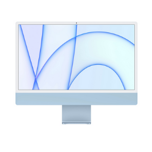 [MGPL3B/A] MGPL3B/A - Apple iMac 24" M1 Processor 8-core neural engine 8 core with apple  8 core graphics & 16 cores neural engines/24-inch(diagonal) LED non glare display 4480 x 2520 4.5K Display  DDR4X -4266 Soldered /512 GB PCIe-based SSD Soldered//Weight: 5.44 kg /2 x Thunderbolt 2 / 2 x USB 3.0/ 1 x LAN (Gigabit Ethernet) /WiFi 6.0 802.11a/b/g/n/ac/ax Wireless/Bluetooth 4.2 / OS X Big Sur /two-year  limited warranty(Apple Magic Keyboard & Apple Magic Mouse 2 Included)           Blue