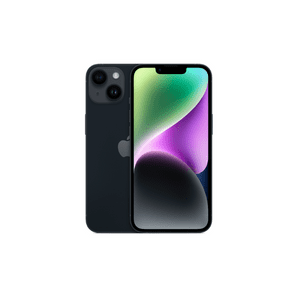 [MPUF3AA/A] MPUF3AA/A - Apple iPhone 14 MIDNIGHT /A15 Bionic Chip 6-core CPU 5-core GPU 16-core Neural Engine / Super Retina XDR display 6.1-inch (diagonal) OLED HDR Display 2532 x 1170 460ppi /3G,4G,5G / 6GB RAM /128GB Internal Memory  /Weight: 172grams /12 Mega Pixel True Depth front facing & Dual 12 + 12 Megapixel Rear facing  /Lightning port MagSafe and Qi wireless charging /Rated IP68 (maximum depth of 6 meters up to 30 minutes) under IEC standard 60529/ 802.11a/b/g/n/ac/ax Wireless 6/Bluetooth 5.3/ upto 20hr video playback /  iOS 16 /two-year limited, 6 Months Liquid or Screen Damage warranty