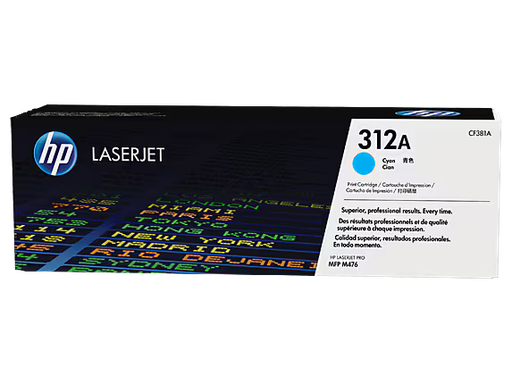 [CF381A] CF381A-HP 312A Cyan Original LaserJet Toner Cartridge