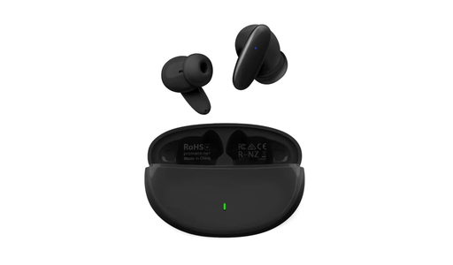 [Promate Lush Black Earphones] Promate Lush Black Earphones - Promate Compact Bluetooth v5.1 TWS IPX5 Earphones, Black