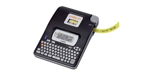 [CASIO KL-820] KL-820 - CASIO KL-820-W EZ Label Printer Large, easy-to-read, 16-digit, 4-line LCD