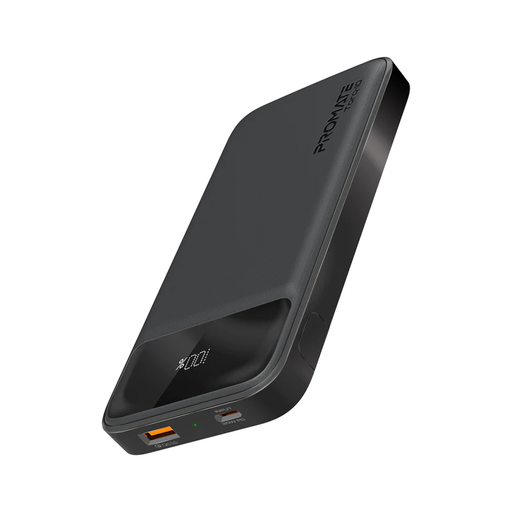 [Promate Torq-10 black] Promate 10000mAh Super-Slim Power Bank 20W  USB C
