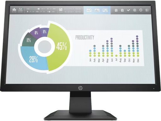[5RD66AA] 5RD66AA - HP P204v 19.5-inch HD Monitor, 1 HDMI 1.4 (with HDCP support); 1 VGA