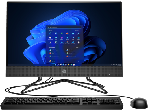 [B2S-5W831ES] HP 200 G4 AIO PC.  Intel® Core™ i3-1215U, 16GB RAM DDR4, 512GB SSD NVMe + 1TB HDD, 21.5" diagonal FHD,  Wi-Fi® and Bluetooth® 4.2 , 5 MP pull-up webcam, HP Wired Keyboard & Mouse , HP 9.5 mm Slim DVD-Write, Built in stereo speakers  & microphone, Windows 11 Home, 1 year limited warranty.