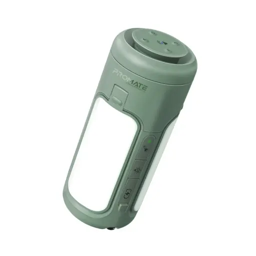 [CampMate-4] Promate Multifunctional Camping Kit with LED Light, 6000mAh Power Bank and Bluetooth Speaker