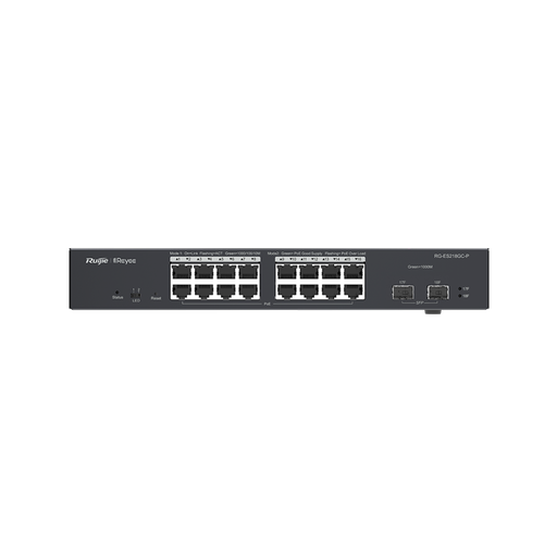 [RG-ES218GC-P] Reyee 18-Port Gigabit Smart Cloud Managed PoE Switch