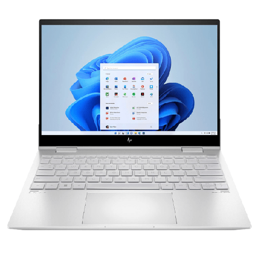 [9R8R2UA] HP Envy x360 2-in-1 14-es1013dx--.  Intel Core 5 120U, 8GB DDR4 3200 (onboard), 512GB PCIe NVMe, 14″ FHD Touch Screen (1920 x 1080 resolution), Windows 11 Home, HP True Vision 5MP camera,  Dual speakers enhanced by Poly Studio. 1 Year Warranty.