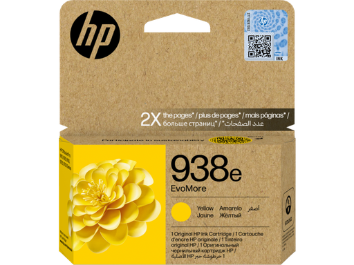 [4S6Y1PE] HP 938e EvoMore Yellow Original Ink Cartridge (4S6Y1PE)