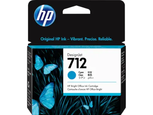 [3ED67A] HP 712 29ml Cyan DesignJet Ink Cartridge