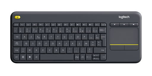 [920-007145] Logitech K400 Plus Wireless Touch Keyboard - BLACK - US INT'L