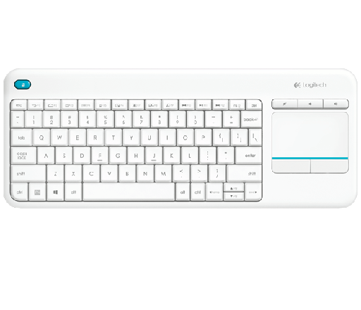 [920-007146] Logitech K400 Plus Wireless Touch Keyboard - WHITE - US INT'L